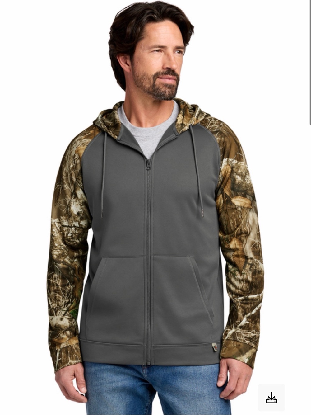 NWT Russell Outdoors™ Realtree® Performance Colorblock Full-Zip Hoodie